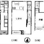 南区青崎2丁目中古　建物面積102.46㎡。3LDK+フリースペースの間取りです。