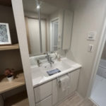 新設洗面化粧台です。20