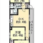 エメラルドマンション矢賀Ⅱ　専有面積61.14㎡。3DKの間取りです。