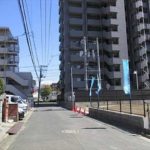 西区観音本町2丁目土地　現地前面道路