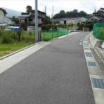 東区福田5丁目土地　現地前面道路
