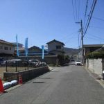 西区観音本町2丁目土地　現地前面道路