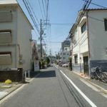 中区舟入南3丁目土地　現地前面道路