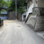 東区戸坂桜東町土地　現地前面道路