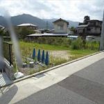 東区福田5丁目土地　現地前面道路