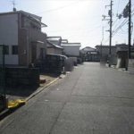 東区矢賀1丁目土地　現地前面道路