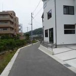 東区上温品1丁目新築　前面道路